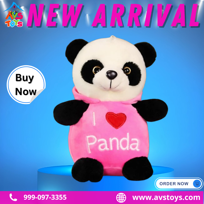 AVS New And Cute Panda with Pink T-shirt For kids 40cm