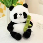 Premium Multicolor Bamboo Panda 9” Plush Toy