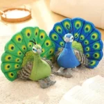 Premium Blue Peacock Soft Toy Plush 30 cm