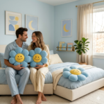 AVS 40cm Smiley Daisy Plush Floor Sunflower Shaped Pillow 7 Petal