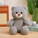 Premium Grey Plush Teddy Bear – Soft & Lovable Gift Toy - Image 4