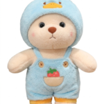 eddy Bear with Hoodie Plush Toy 30cm | Soft Stuffed Animal for Kids & Gifts