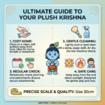 AVS Baby Krishna Soft Toy with Makhan Matki – Premium Plush Doll 30cm - Image 4