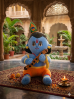Krishna Ji Soft Plush Toy with Bansuri – Premium 35cm Stuffed Doll - Image 2